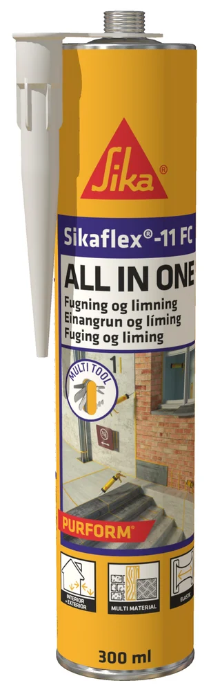Fugemasse og lim elastisk 0,3 liter sort v:8081959