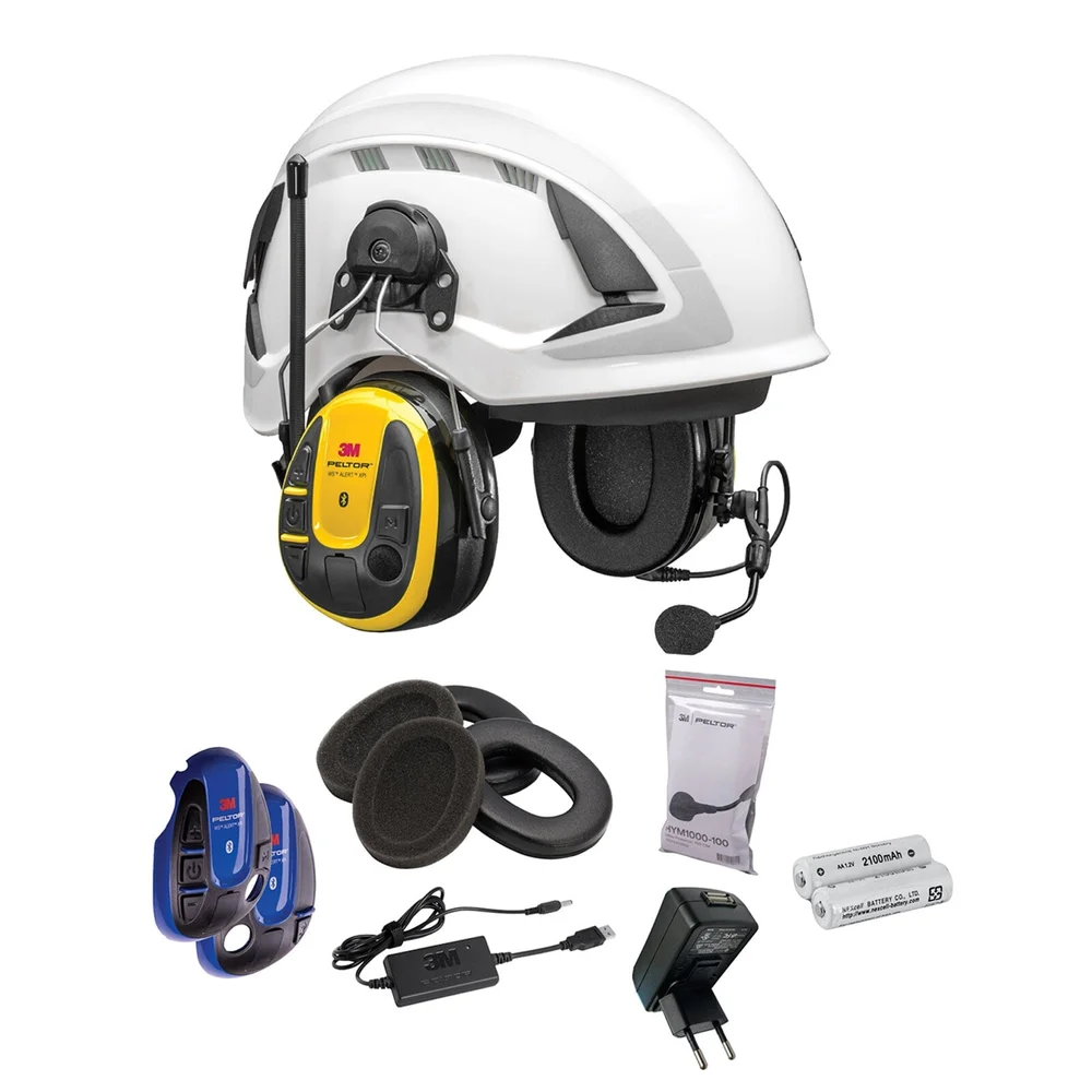 3M Peltor Hørselklokke WS ALERT XPI med hjelmfeste, 30 dB, Bluetooth, mobilapp, inkl. tilbehør, MRX21P3E3WS6-ACK v:7285437