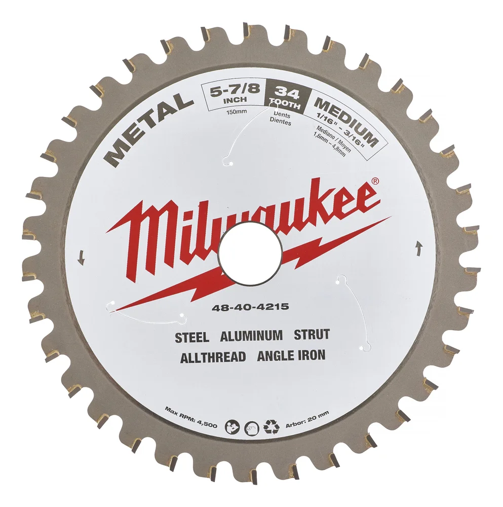 Milwaukee Sirkelsagblader till metall, 135x20 mm v:3945944
