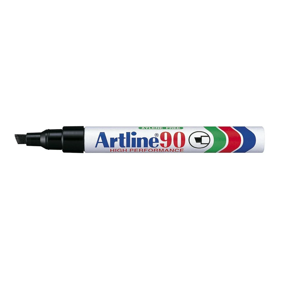 Artline Merkepenna 90, 2-5 mm skråspiss, svart v:5610692 Artline Merkepenna 90, 2-5 mm skråspiss, svart v:5610692