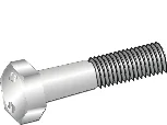 Sekskantskrue delg fzv m8x50a50 delgjenget v:3728537