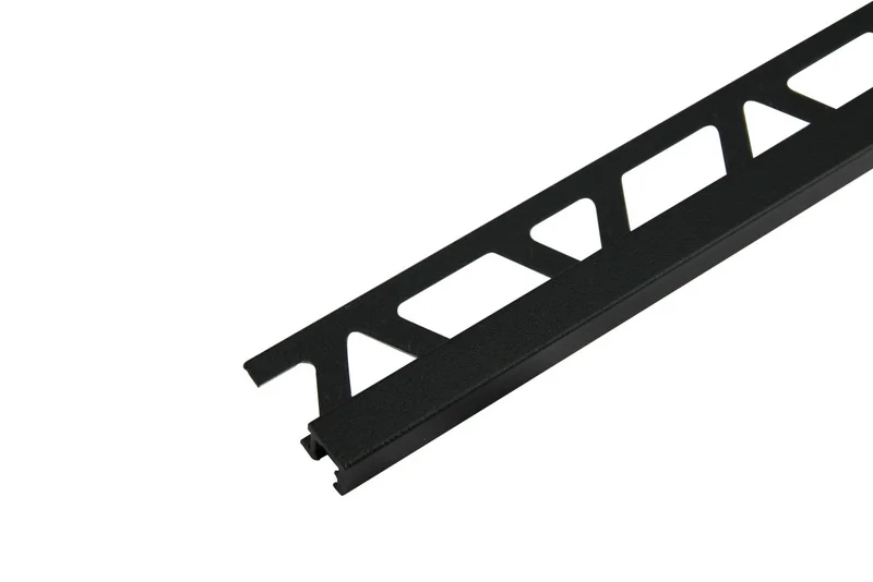 Hjørnelist firkant 8mm svart matt squarejolly aluminium 2,7m v:9018224