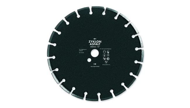 Diamantbl 300×3.2x7x25 asfalt 3.2mm tykk 25.4 mm diam. Spindel v:3132971
