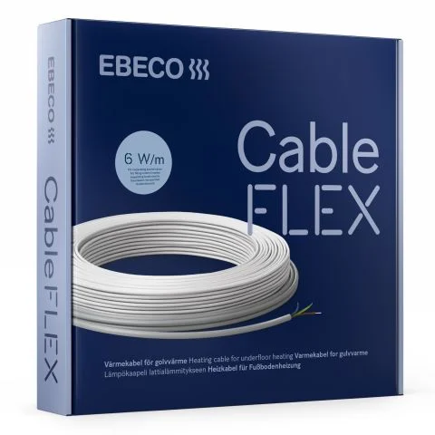 Cableflex 6 Ebeco Gulvvarmekabel 3131127 Cableflex 6 Ebeco Gulvvarmekabel 3131127