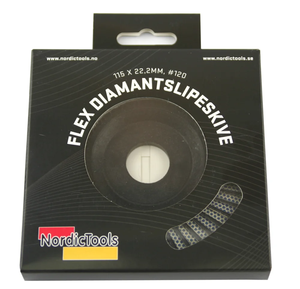Diamantslipeskive 115×22,2 k120 nordic tools v:9031961