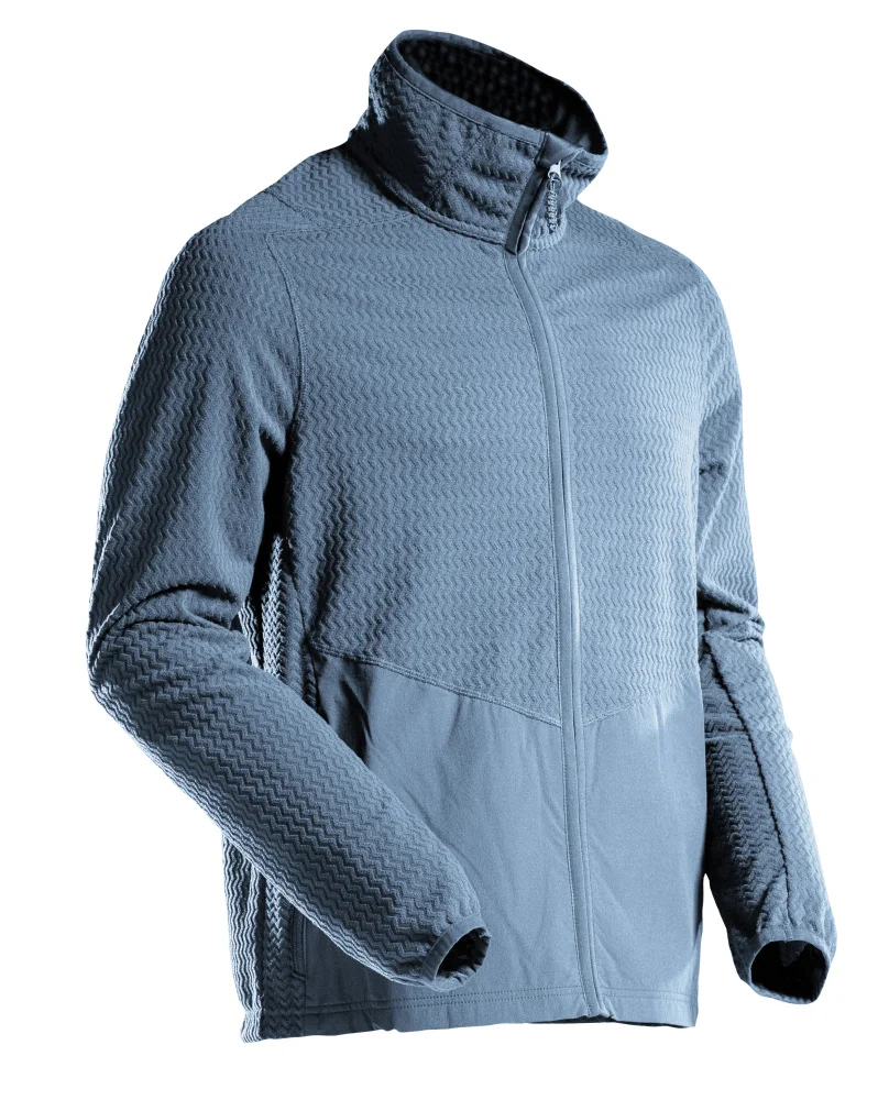 Genser mikrofleece xs stenblå med glidelås v:5584023 Genser mikrofleece xs stenblå med glidelås v:5584023