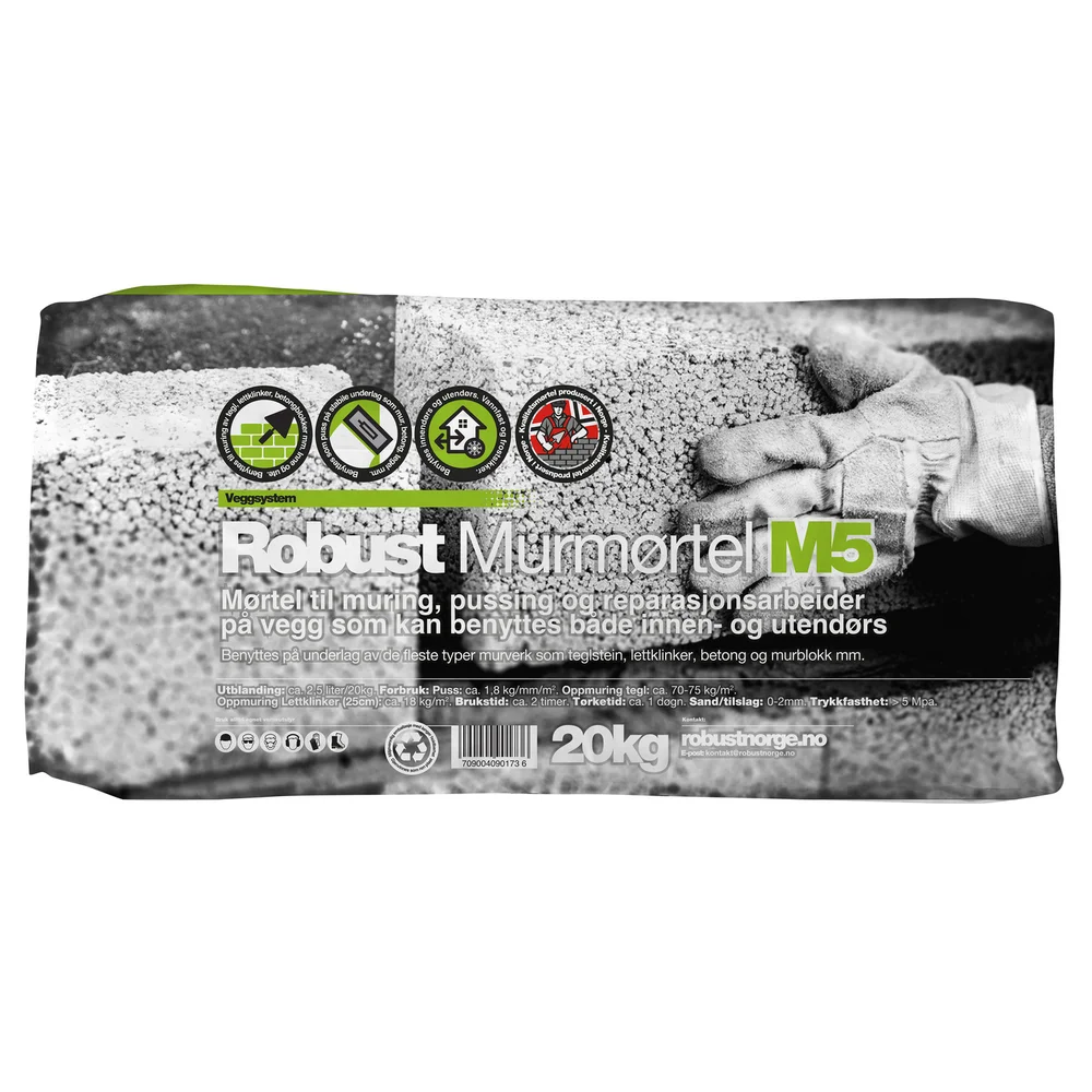 ROBUST MURMØRTEL M5 20KG v:3217093