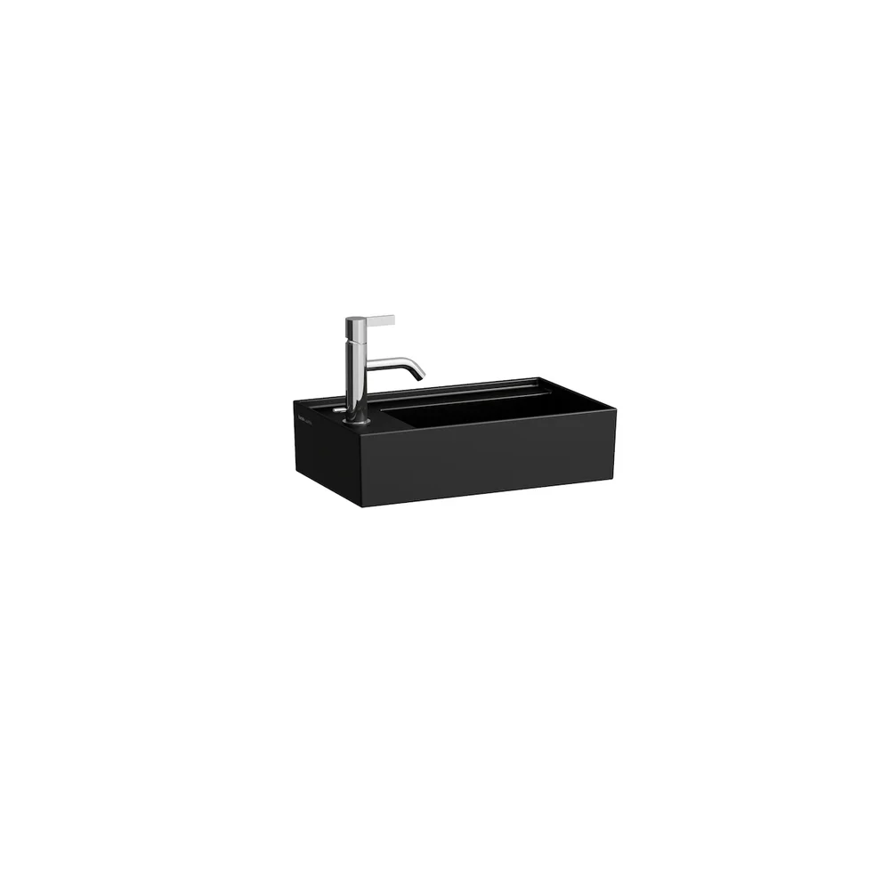 LAUFEN KARTELL SERVANT 46X28 CM VENSTRE U/OVERLØP MATT SORT v:2133446