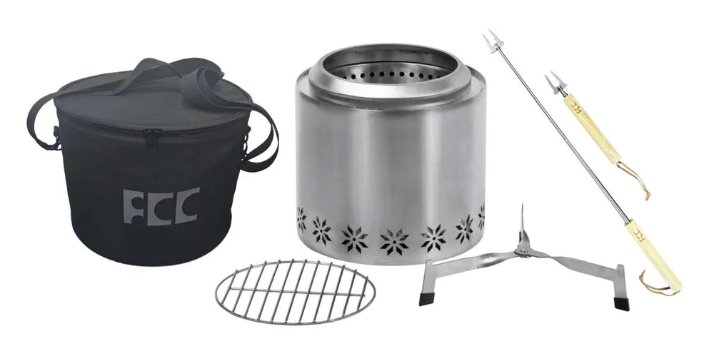 FCC Volcano Camper båltønne m/tilbehør v:6819297