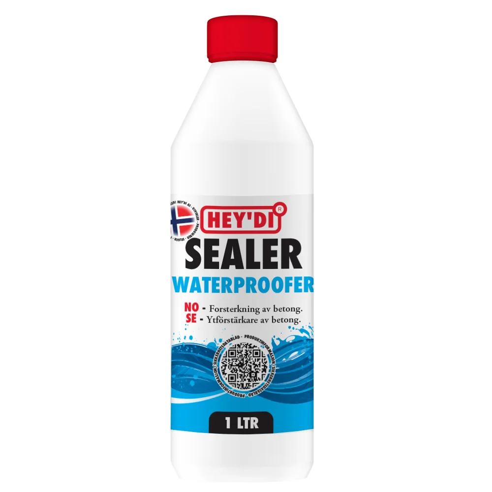 HEY’DI Sealer Waterproofer 1 liter – fargeløs impregnering for betong og puss v:5272989 HEY’DI Sealer Waterproofer 1 liter – fargeløs impregnering for betong og puss v:5272989