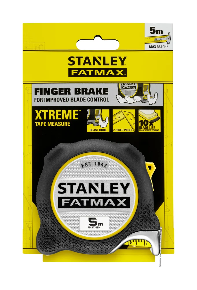 Målebånd 5m SFM FMHT38214 – Stanley v:3487927 Målebånd 5m SFM FMHT38214 – Stanley v:3487927