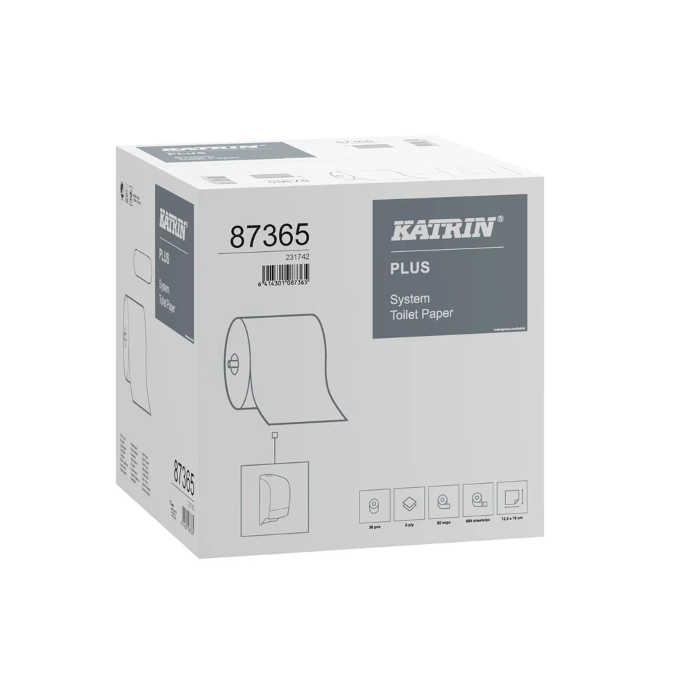 Katrin Toalettpapir M2 Plus System, 36 ruller/frp v:6262256
