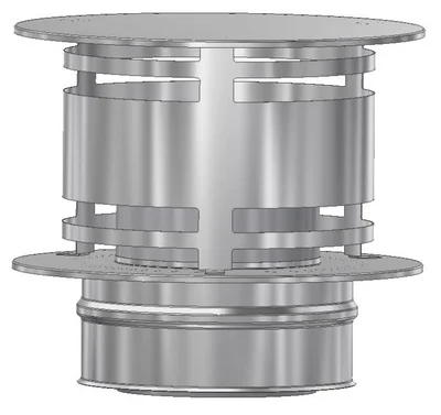 PIPEHATT Ø150 GRÅ PM50 v:4625686
