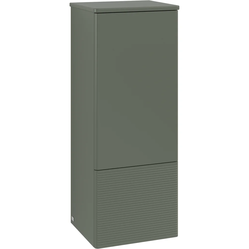 V&B ANTAO MIDDELS HØYSKAP 1 DØR RILLET 414X1039X356 VENSTRE M/LYS GRØNN v:6196990