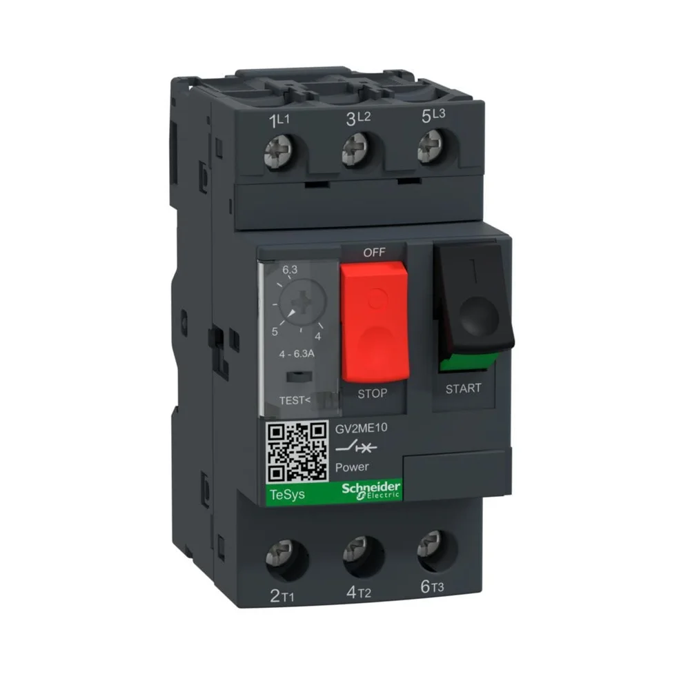 Schneider Electric Motorsikkerhetsbryter, 4-6.3A v:3987210