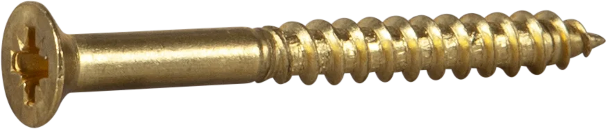 Treskrue inv sh 4,15x38messing a-8 senkhode for bruk innendørs v:8405671