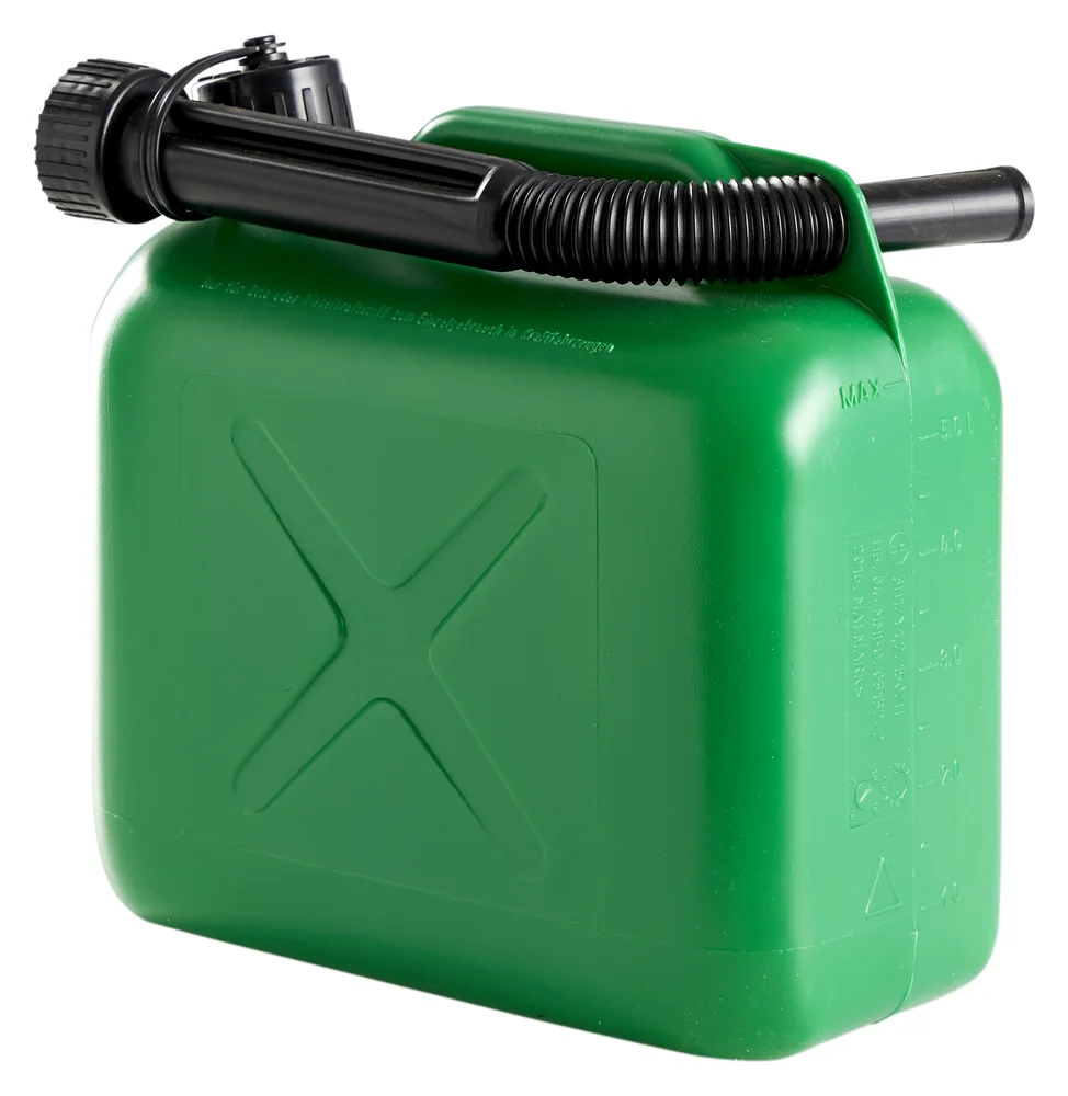 Bensinkanne 5 liter grønn plast v:2805162 Bensinkanne 5 liter grønn plast v:2805162