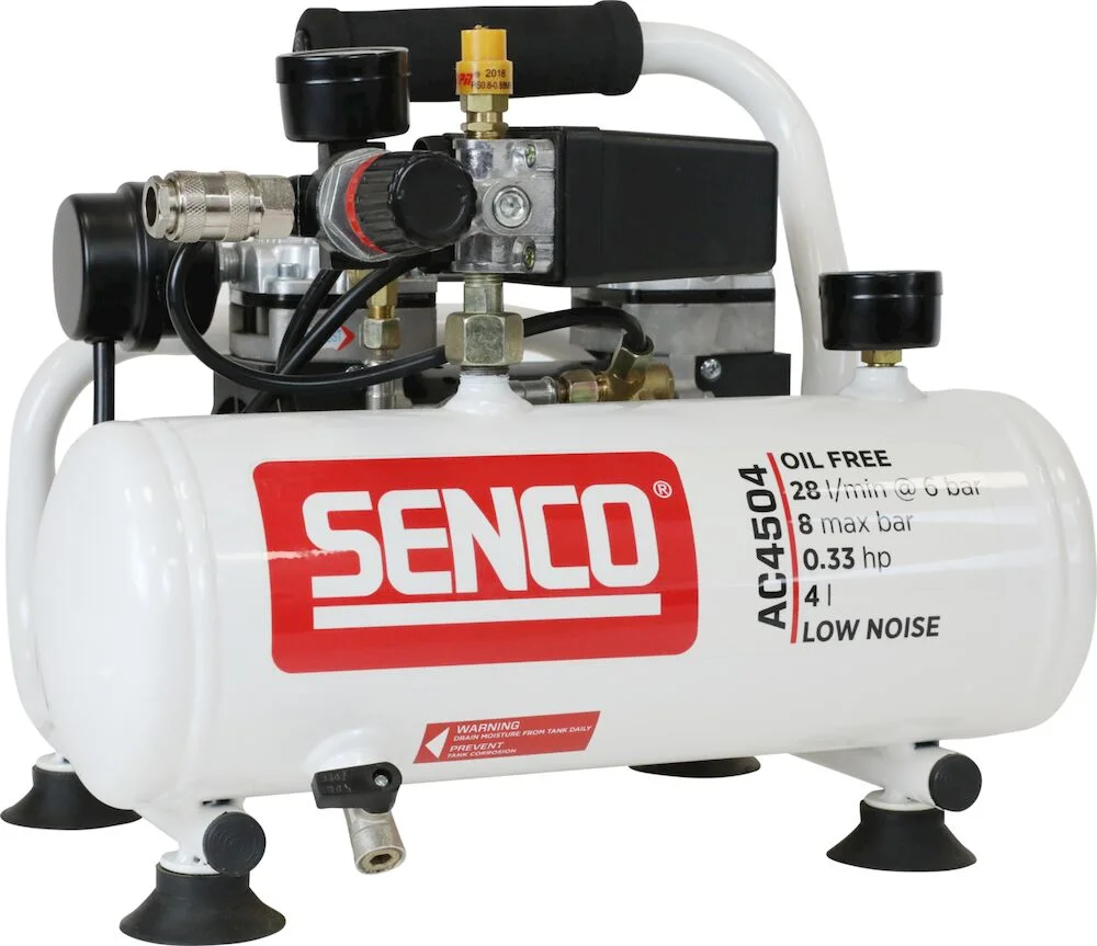 Kompressor 8 bar ac4504 oljefri low noise senco v:7975022