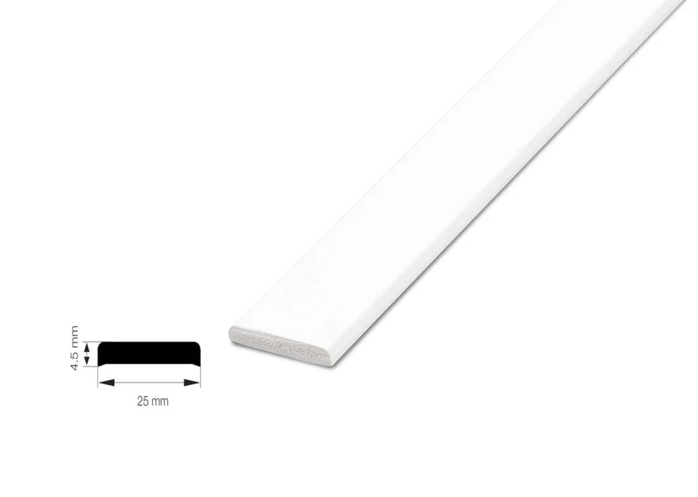 25×5,5×2500 Brannmurslist PVC v:1786866 25×5,5×2500 Brannmurslist PVC v:1786866