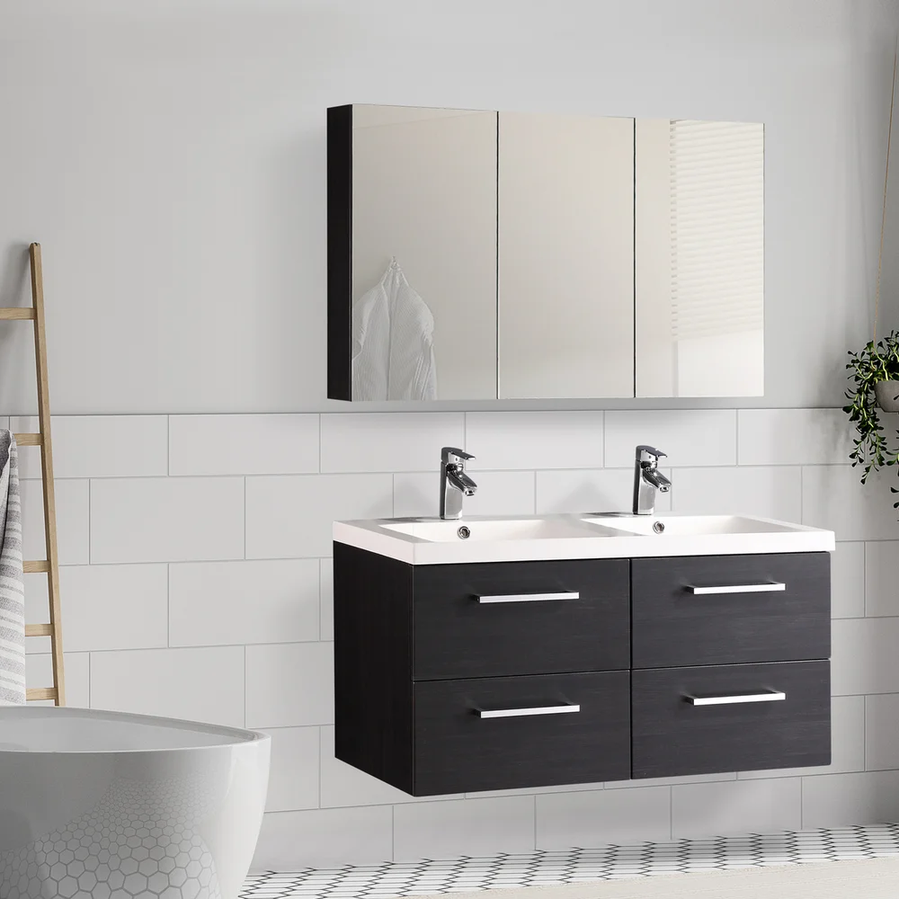 LIND LUXURY 120 SORT SPEILSKAP v:4479917