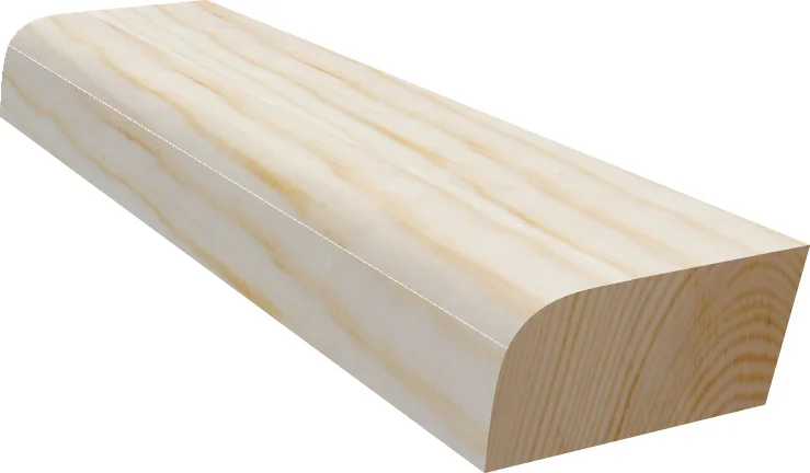 Feielist rund 9x34 mm ubehandlet furu v:3479062