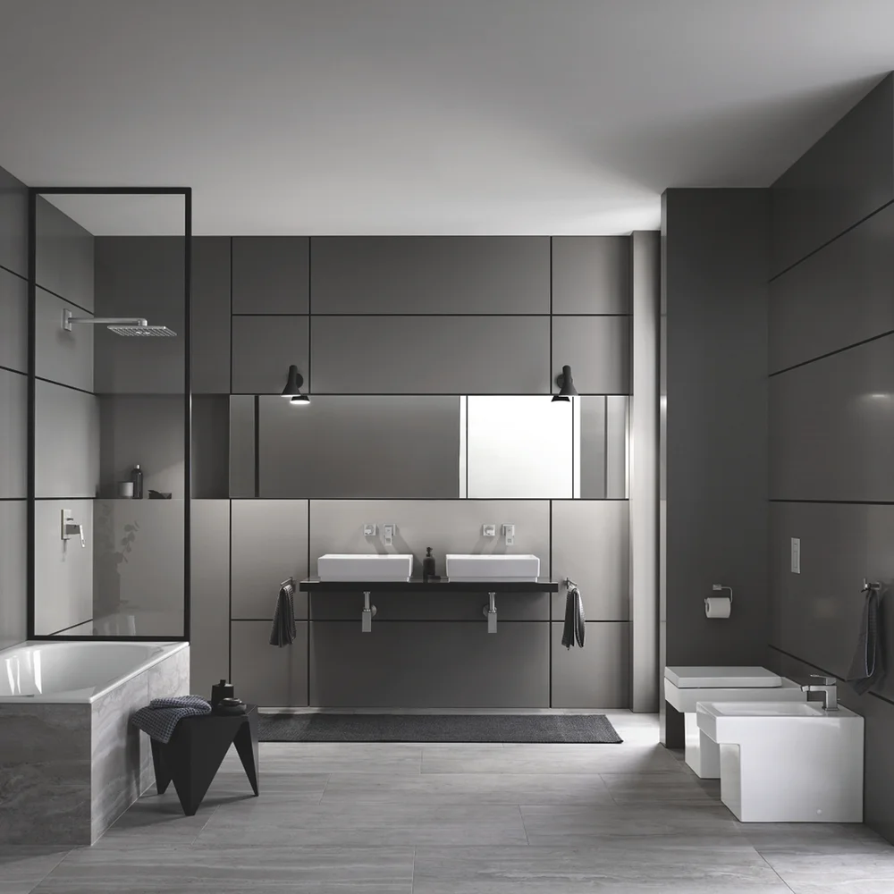 GROHE EUROCUBE BADEKARBATTERI FOR INNBYGGING SUPERSTEEL v:7415567