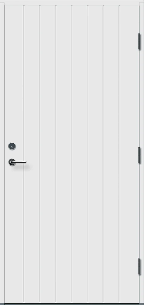 Ytterdør 80x190 Bodø hvit høyre v:7759118
