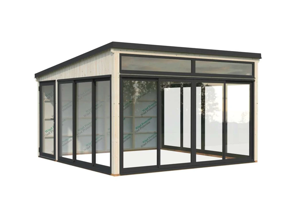 Palmako Saga Slide Plus hagestue 16.6 m2 v:4297351