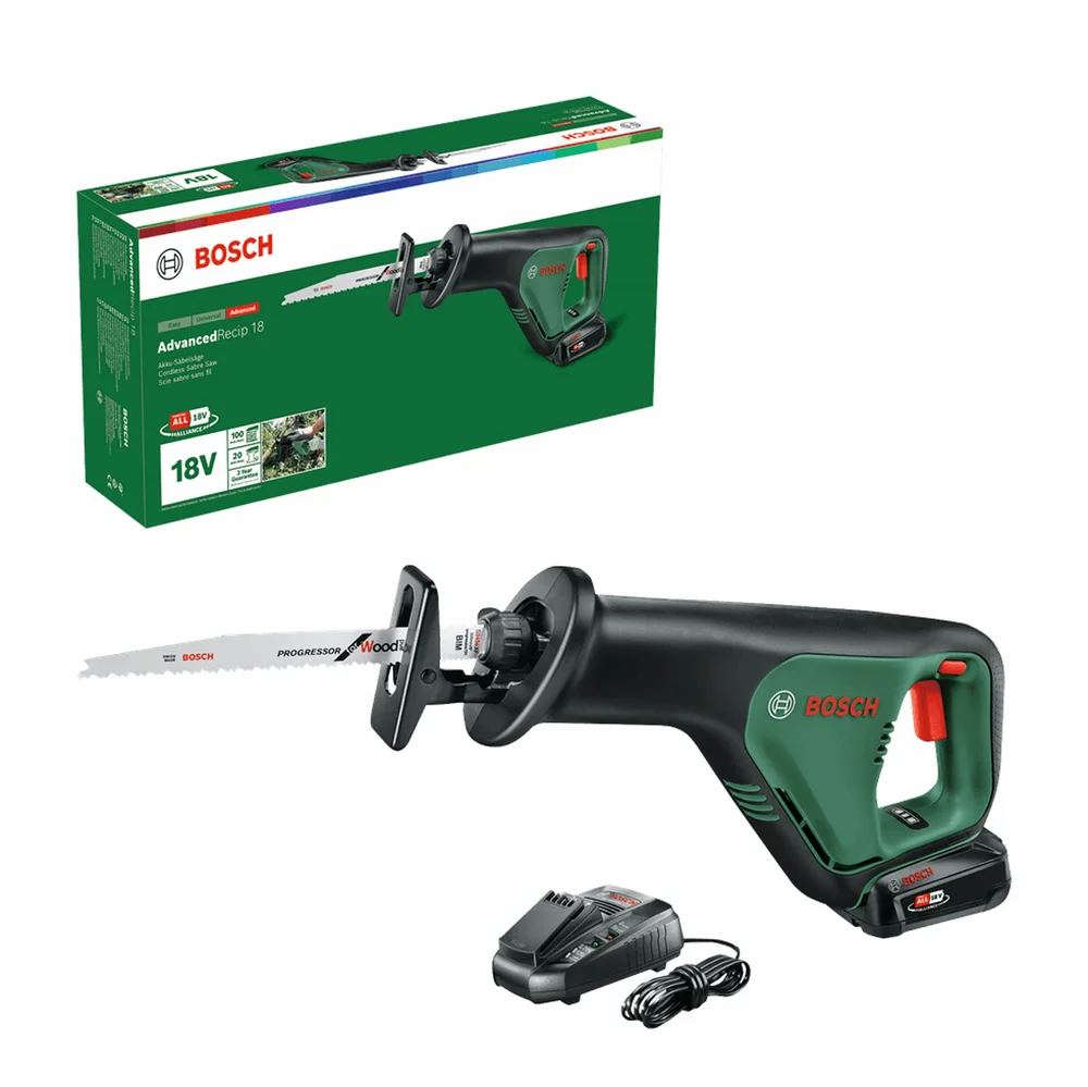 Bosch DIY Tigersag, Advanced Recip 18, med batteri og lader v:5269116