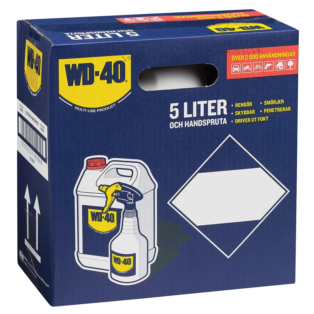 WD-40 WD-40 RUSTLØSER 5LTR. KANNE + HANDSPRUTA v:8796857