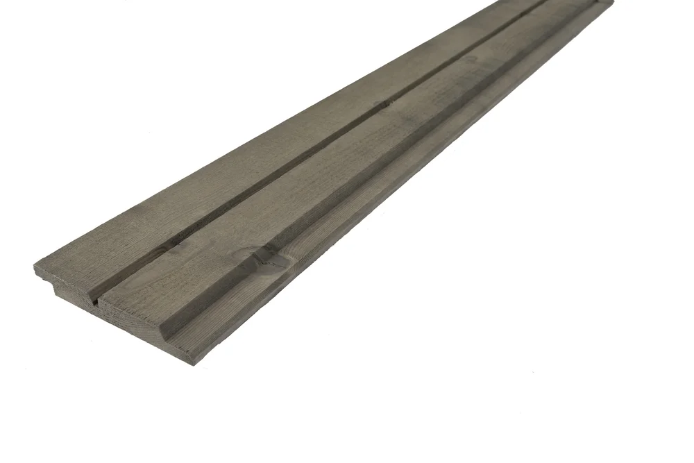 Kledning dobbelfals 60° m/fuge 19×148 mm grå v:2414223