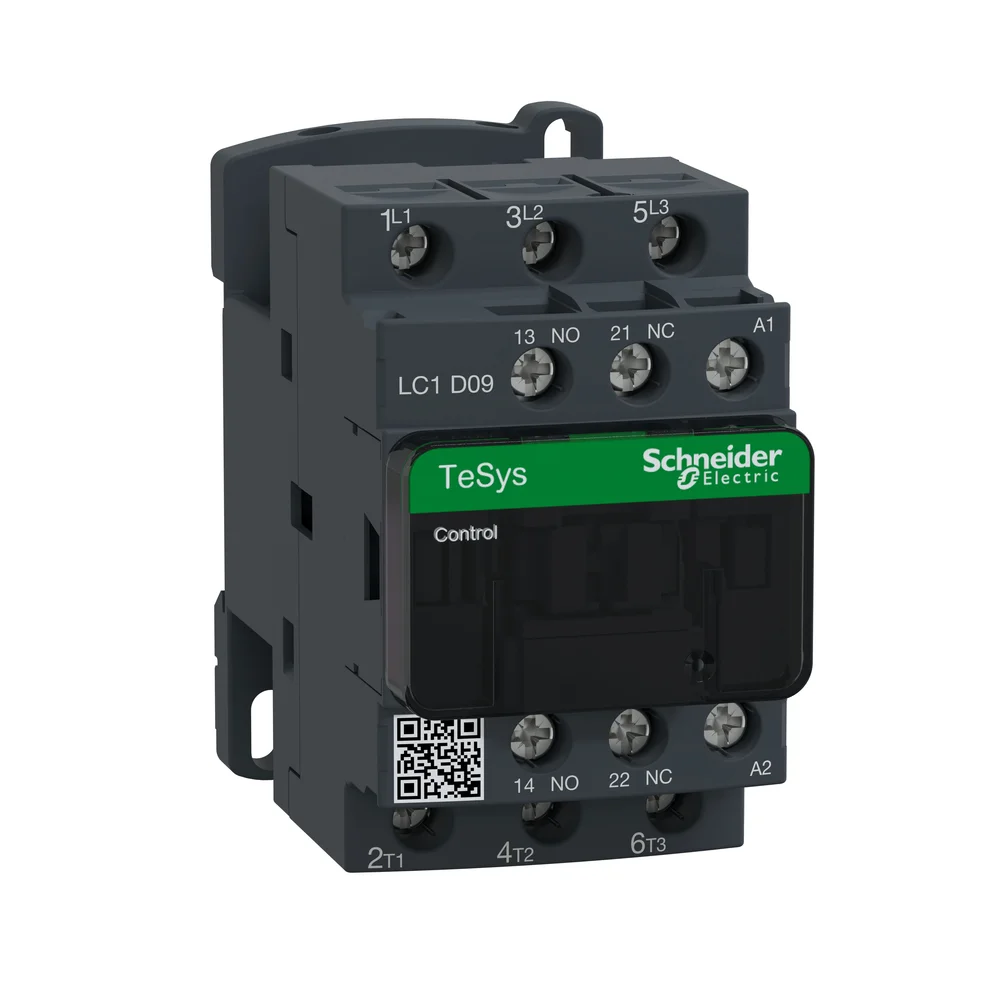 Schneider Electric Kontaktor, TeSys D, 3-polet, AC3 12A, 24VDC spole v:8462390