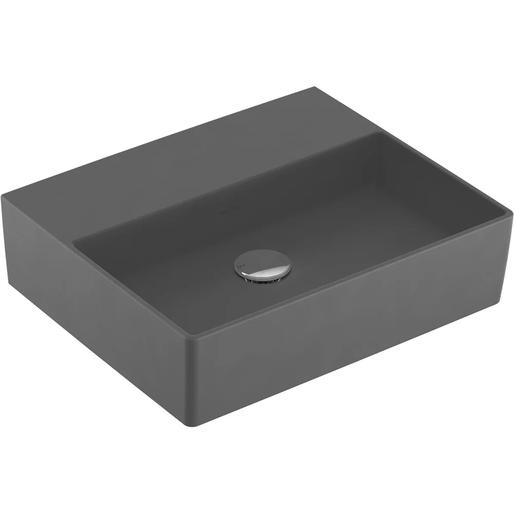 VILLEROY & BOCH MEMENTO 2.0 SERVANT 50 CM U/ARMATURHULL GRAPHITE CERAMICPLUS U/OVERLØP v:7939221