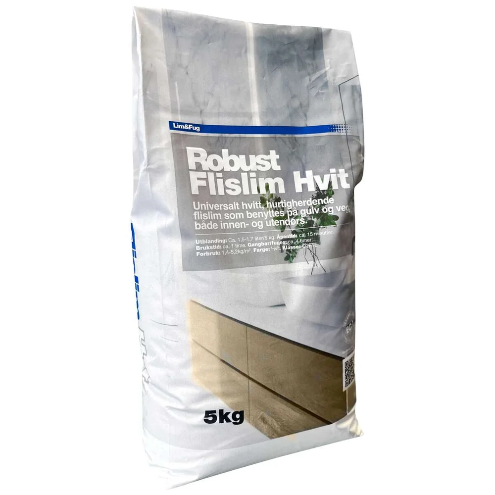 Robust Flislim Hvit v:8780748 Robust Flislim Hvit v:8780748