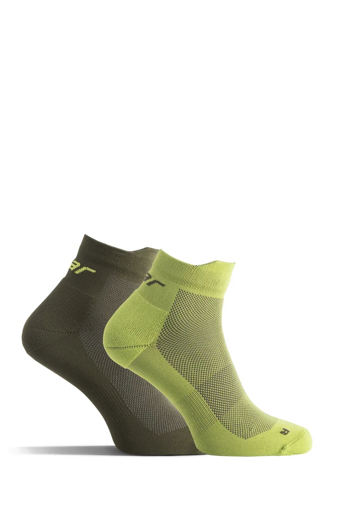 Sokker lt perf low 2-pk grønn 39-42 solid gear v:6434341