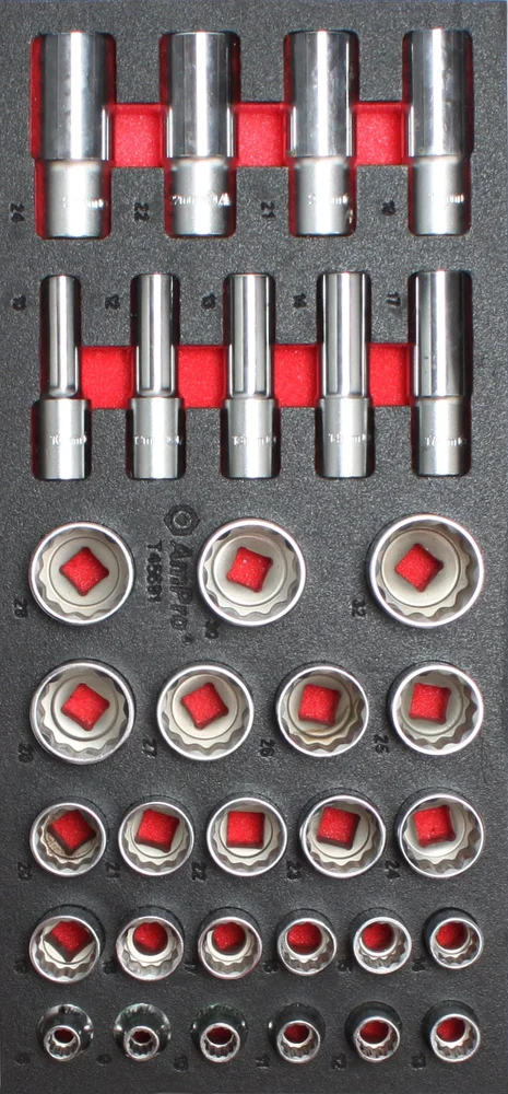 AMPRO PIPESETT 1/2" 12 KANT 33 DELER v:2479934 AMPRO PIPESETT 1/2" 12 KANT 33 DELER v:2479934