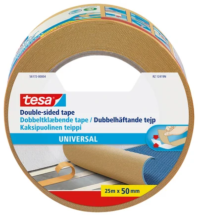 Dobbeltsidig teppetape Universal 25mx50mm – Tesa v:1922102 Dobbeltsidig teppetape Universal 25mx50mm – Tesa v:1922102