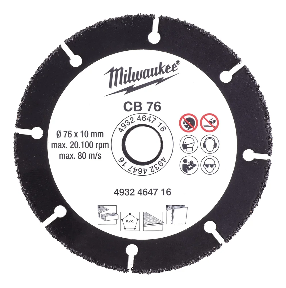 MILWAUKEE CARBIDESKIVE 76MM v:4622052 MILWAUKEE CARBIDESKIVE 76MM v:4622052