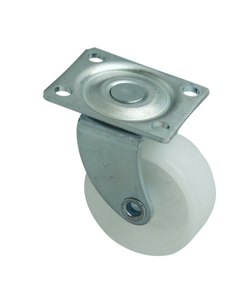 Møbelhjul ø 40 mm m/dreieplate hvit v:6038910