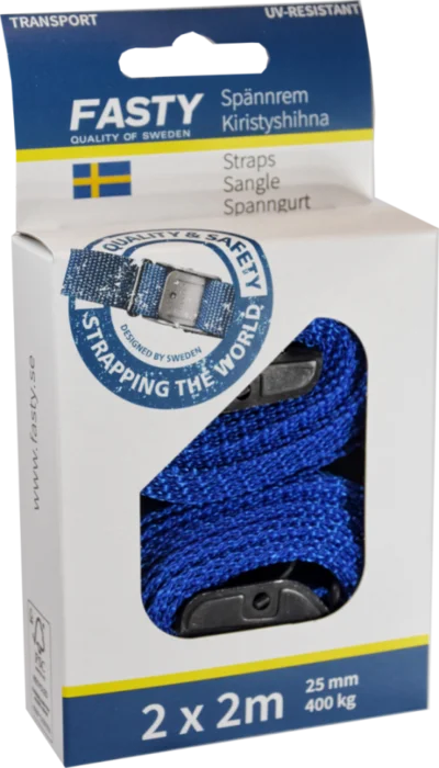 PAKKESTROPP 2,0MX25MM 2PK BLÅ FASTY v:4996011